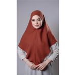Hürrem Bone Taba Pratik Hazır Geçmeli Tesettür Eşarp Pamuk Caz Kumaş Düz Hijab 2306_33