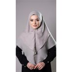 Hürrem Bone Taş Pratik Hazır Geçmeli Tesettür Eşarp Pamuk Caz Kumaş Çift Katlı Düz Hijab 2303_46