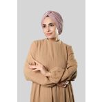 Hürrem Bone Violet Çapraz Büzgülü Piliseli Tesettür Bone Fukuro Kendinden Desenli 2316_21