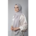 Hürrem Bone Violet Desenli Şal Şifon Kumaş Kareli Çizgili 202107_21