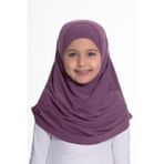 Hürrem Bone Violet Pratik Hazır Geçmeli Çocuk Tesettür Bone Sandy Kumaş Kendinden Boneli 78_21