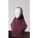 Hürrem Bone Violet Pratik Hazır Geçmeli Genç Tesettür Bone Sandy Kumaş Düz Hijab 2312_21