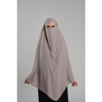 Hürrem Bone Violet Pratik Hazır Geçmeli Tesettür Eşarp Krep Bağcıklı Çift Katlı Sufle Hijab 2314_21
