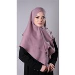 Hürrem Bone Violet Pratik Hazır Geçmeli Tesettür Eşarp Pamuk Caz Kumaş Çift Katlı Çapraz Hijab 2304_21
