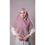 Hürrem Bone Violet Pratik Hazır Geçmeli Tesettür Eşarp Pamuk Caz Kumaş Düz Hijab 2306_21