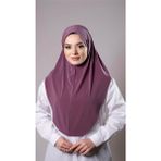 Hürrem Bone Violet Pratik Hazır Geçmeli Tesettür Eşarp Sandy Kumaş Düz Hijab 2308_21 - Standart