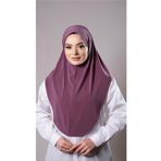 Hürrem Bone Violet Pratik Hazır Geçmeli Tesettür Eşarp Sandy Kumaş Düz Hijab 2308_21