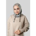 Hürrem Bone Vizon Bağcıklı Balaklava Boyunluklu Bere Jakar Ekoseli 2323_10