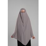 Hürrem Bone Vizon Pratik Hazır Geçmeli Tesettür Eşarp Krep Bağcıklı Sufle Hijab 2313_10