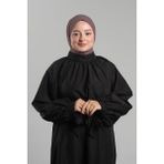Hürrem Bone Vizon Pratik Hazır Geçmeli Tesettür Eşarp Sandy Arkadan Çıtçıtlı Piliseli Hijab 2406_10