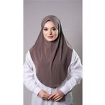 Hürrem Bone Vizon Pratik Hazır Geçmeli Tesettür Eşarp Sandy Kumaş Düz Hijab 2308_10