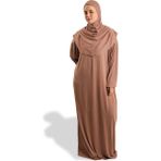Hürrem Bone Vizon Tek Parça Namaz Elbisesi Viskon Düz 2503_10 - Standart