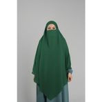 Hürrem Bone Zümrüt Pratik Hazır Geçmeli Tesettür Eşarp Krep Bağcıklı Çift Katlı Sufle Hijab 2314_37