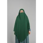 Hürrem Bone Zümrüt Pratik Hazır Geçmeli Tesettür Eşarp Krep Bağcıklı Sufle Hijab 2313_37