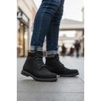 Hush Puppies 725039 Empresa Siyah Unisex Kaymaz Taban Bot - 0 - Siyah