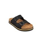 Hush Puppies Brasa 625400 %100 Hakiki Deri Erkek Ortopedik Terlik Siyah