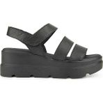 Hush Puppies Podporo Anatomik Taban Deri Kadın Sandalet - Siyah