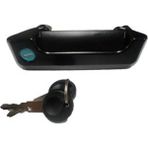 Hushan 1996 - 2001 Volkswagen Transporter T4 Orta Kapı Dış Açma Kolu Sağ (Şifreli) (Boyanır Tip Siyah) ((Oem NO:7D0843704BWK)