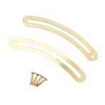 Hushui 100pcs Lid Destek Menteşe Kiti, Ahşap Kutu Ev Mobilya Dolabı Takı Kılıfı 6.7x1cm (Sarı)