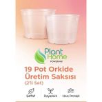 Hüskon Ticaret 19 Pot Orkide Üretim Saksısı - Köklü Tropikal Bitkiler Için Özel Üretim Saksısı