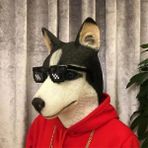 Husky Cosplay At Baş Maskesi Cadılar Bayramı Partisi Dekorasyon Lateks Hayvan Kostüm Tiyatro Prank Çılgın Festivali Cadılar Bayramı Dekor Aksesuarları (Yurt Dışından) - Renkli - Yok