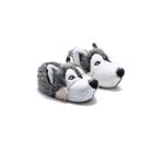 Husky Erkek Hayvanlı Panduf Gri 40/45