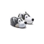 Husky Kadın, Garson Boy Hayvanlı Panduf Gri 36/41