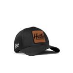 Hustle Logolu Siyah Six Beyzbol Şapka