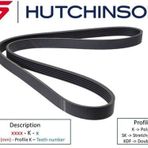 Hutchınson 6PK1755 1755 K 6 Scorpıo II 94-98 Kanallı Kayış