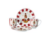 Hutschenreuther Noel "Christmas Love" kırmızı set 4 parçalı şunlardan oluşur: 2 x Tabak 22 cm, 2 x Kulplu Kupa 0,40 l; Hediye Kutusunda