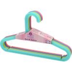 Huub Hanger Collection 24 Adet Plastik Çocuk Askısı, Bebek Askılığı, Elbise Askısı, Renkli Askı, Slim Askı - Çok Renkli