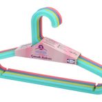 Huub Hanger Plastik Çocuk Askısı, Elbise Askısı, Renkli Askı, Slim Askı (Standart, Adet, 16)