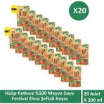 Hüüp Katkısız Karışık Meyve Suyu Elma Şeftali Kayısı x 20 Adet - 4 lt