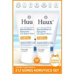 Huux Lazer Epilasyon Ve Ağda Sonrası Cilt Bakım Ve Güneşten Koruyucu Losyon Krem 50 ml x 2