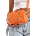 Hüvendo Küçük Boy Nakış Detaylı Crossbody Çapraz Askılı Kadın Omuz Çantası Turuncu - Standart