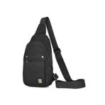 Hüvendo Smart Unisex Body Bag Tasarım Vücut Sırt ve Göğüs Çantası Ayarlanabilir Askılı Siyah