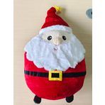 Huwena 14 inç Noel Noel Baba Peluş Kırlent Yumuşak Sevimli Doldurulmuş Yastık Büyük Noel Sarılma Yastık Ev Yatak Odası Ofis Kanepe Dekor Noel Doğum Günü Tatil Partisi Favor Hediye