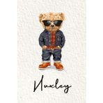 Huxley: Cahier personnalisé avec prénom Huxley | Cadeau d'anniversaire pour enfant, garçon, homme, copain ... | Nounours | 110 pages lignée, Petit Format 6x9 pouces (15,24 x 22,86 cm)