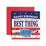 Huxters Eğlenceli Doğum Günü Kartı - Washington Eyaleti Kardeş Oğul Yeğeni Baba Anne Amca Arkadaş Teyze Kardeş - Süper Kişi - 14,8 cm (Washington)