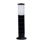 Huzur Elektrik Bollard Direk 55CM Abs Plastik Aydınlatma Armatürü 9w Günışığı Ampul Dahil 13438 - Siyah