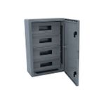 Huzur Elektrik Çetinkaya 50X70X20 Abs Pano 4X22 Opak Kapaklı 88 Otomat Pano Çp 5106 - Gri