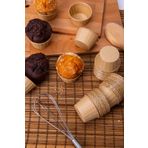 Huzur Party Store Kraft 50'li Kek Kalıbı Sütlü Kahve Renk Fırında Dağılmayan 7x3.5 Cm Muffin Kalıbı Cupcake Kapsülü