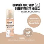 Huzur Veren Sütlü Vanilyalı Bebek Kolonyası Nemlendirici Aloe Vera Özlü 150 ml