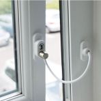 Huzuraks Penkid Kablolu Pvc Pencere Emniyet Kilidi 10 Adet - Beyaz