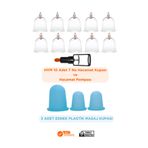 Hvm 10 Adet 7 cm Hacamat Kupası ve Hacamat Pompası