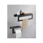 HVNGROUP Metal 2'li Set 30cm Havlu Askılığı Ve Tuvalet Kağıdı Askılığı MTL_TVLTBNY_AKS0001