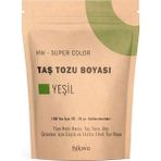 Hw - Toz Boya - Taş Tozu Boyası - Hobi Harcı Boyası - Mum Boyası - Yeşil 100 gr