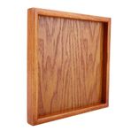 HWGING Kare masif ahşap çay tepsisi, kahve suşi atıştırmalık servis tabağı kafe-restoran için (20 x 20 cm)