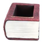 HWGING Kitap Şekilli Saksı Kitap Şekilli Etli Pot Vintage Dekoratif Etli Bitki Pot Reçine Saksı Balkon Masaüstü Pencere