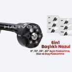 HX-4000 Yüksek Basınçlı Araç Yıkama Makinesi 290PSI 18.500RPM 4000MAH Çift Batarya Yıkama Tabancası